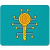 Podložky pod myš Podložka pod myš s potiskem Podložka pod myš bitcoin key Emerald jednotná