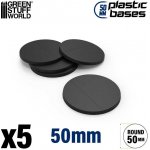 Green Stuff World Kulaté podstavce Plastic Bases Round 50mm black – Sleviste.cz