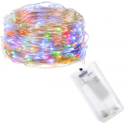 SPRINGOS LED řetěz Nano 2m 20LED 2xAA multicolor – Hledejceny.cz