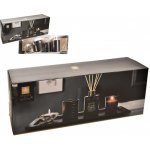 Home Styling Collection Černý aroma difuzér 80 ml s tyčinkami + 2x svíčka – Hledejceny.cz