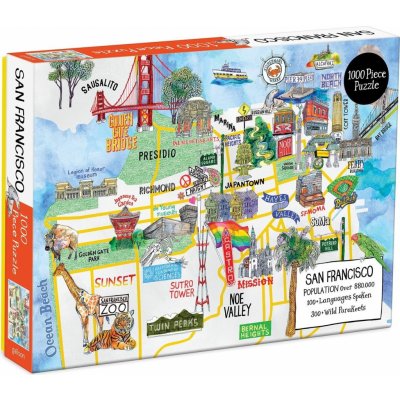 GALISON San Francisco 1000 dílků – Zboží Mobilmania