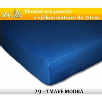 FIT Prostěradlo Extra 180g tmavě modré 80x200 od 300 Kč - Heureka.cz