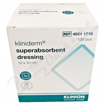 Kliniderm Superabsorp.obvaz nesteril 10 x 10 cm 100 ks – Zbozi.Blesk.cz