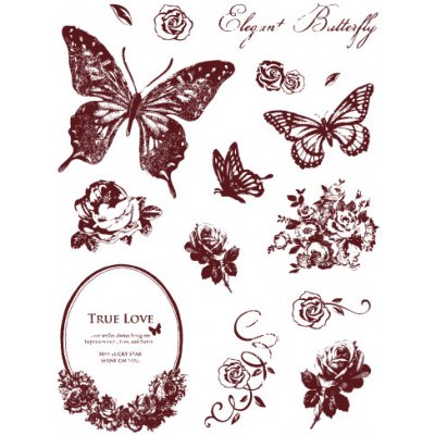 Creatoys Gelová razítka motýlci s ornamenty – Zboží Dáma