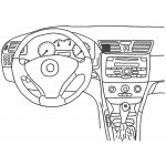 Konzole pro držák mobilního telefonu do Fiat Stilo