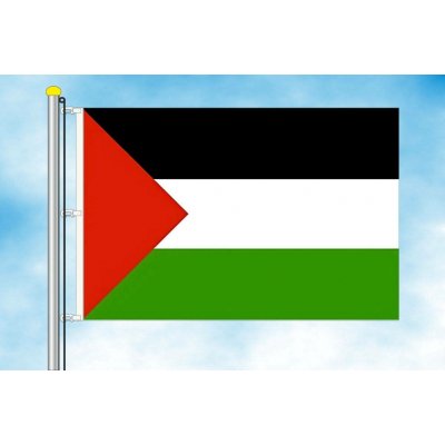 LIBEA, s.r.o. Vlajka Palestiny Rozměr: 40×60 cm, Uchycení: Karabiny na stožár – Hledejceny.cz