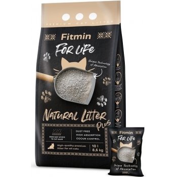 Fitmin Cat For Life kočkolit Natural Litter Plus 10 l/8,6 kg