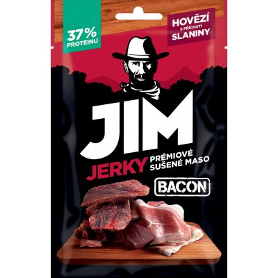 JIM JERKY hovězí-slanina 23 g – Zboží Mobilmania