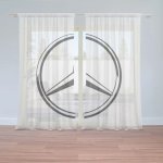 Sablio Záclony Logo 1 Bílá: 2ks 150x250cm – Hledejceny.cz
