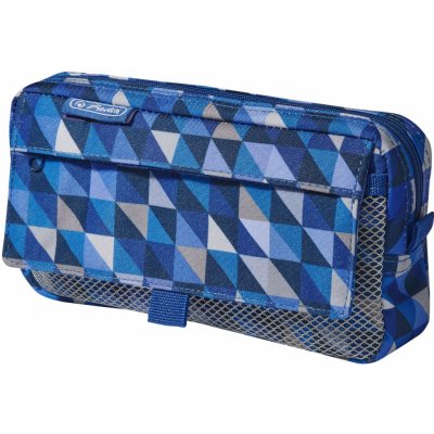 Herlitz Pouzdro-2 kapsy Geometric Blue – Hledejceny.cz
