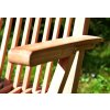 Zahradní židle a křeslo Sada 2 ks zahradní židle skládací DIVERO Hantown z masivního týkového dřeva D41004