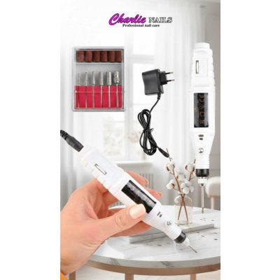 Charlie nails Bruska na nehty Slender White – Zboží Dáma