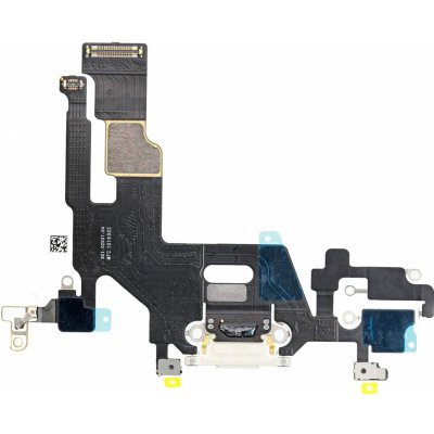 Apple iPhone 11 - Nabíjecí Konektor + Flex Kabel (White), White – Zboží Živě