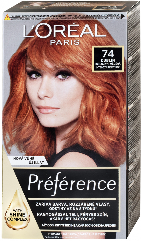 L\'Oréal Préférence Féria Premium Fade-Defying Colour 74 Mango 60 ml