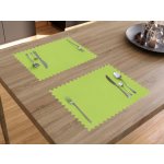 Goldea teflonové prostírání zelené 2ks 30x40cm – Zboží Mobilmania