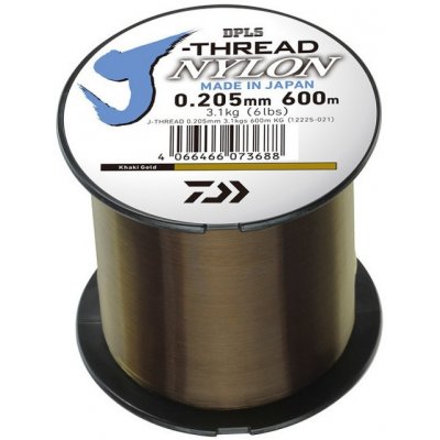 Daiwa J threads khaki gold 0,26 mm 600 m 5,1 kg – Hledejceny.cz