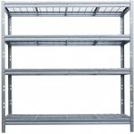 Majster Regál Bullrack Rivet 200 x 180 x 60 cm 4 police zinek – Zbozi.Blesk.cz