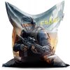 Sedací vak a pytel Sablio sedací vak Classic CS:GO Voják 2 - 200 x 140 cm