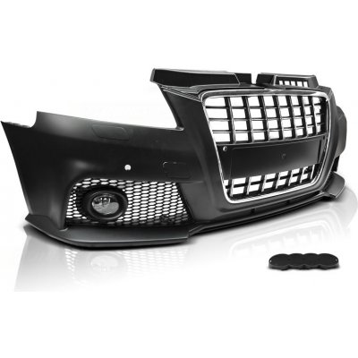 Tuning Tec Přední nárazník AUDI A3 8P 2008-2012 S8 STYLE CHROM ČERNÝ PDC – Hledejceny.cz