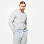 DOMYOS meltonová mikina šedá – Zboží Mobilmania