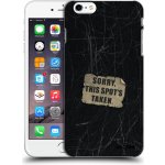 Picasee silikonový průhledný obal pro Apple iPhone 6 Plus/6S Plus - SORRY – Zboží Mobilmania