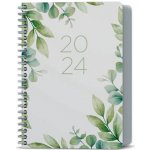 Baloušek Tisk David Lamino Twin wire A5 denní 2026 Pivoňky – Zboží Dáma