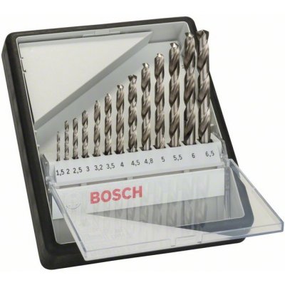 BOSCH 13-dílná sada vrtáku do kovu Robust Line HSS-G, 135 ° 1,5; 2; 2,5; 3; 3,2; 3,5; 4; 4,5; 4,8; 5; 5,5; 6; 6,5 mm, 135 ° 2607010538 – Sleviste.cz