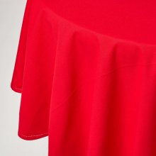 Homescapes Ubrus ze bavlny kulatý 180cm červený