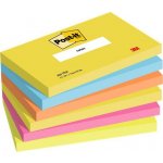 3M POSTIT Samolepicí blok poznámkových lístků, 76 × 127 mm, 6 × 100 listů, 3M POST-IT „Energetic“, různé barvy 7100172314 – Hledejceny.cz