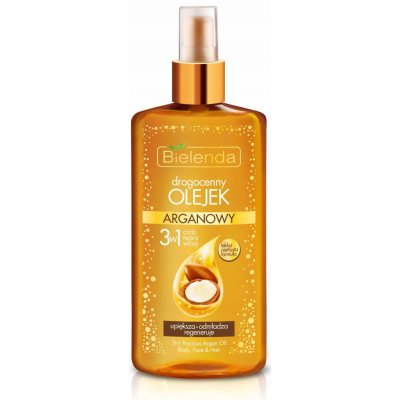 Bielenda Precious Oil 3 in 1 Argan pěsticí olej na tvář tělo a vlasy Beautification Rejuvenation Regeneration 150 ml – Zboží Dáma