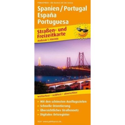 Španělsko / Portugalsko, Španělsko, Portugalsko 1:950 000 / automapa
