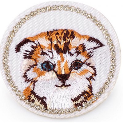 Nažehlovačka kočka Varianta: 2 hnědá světlá, Balení: 2 ks – Zboží Dáma