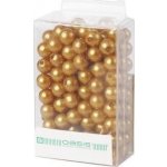 Korálky perličky - zlaté 8mm - 144 ks – Sleviste.cz