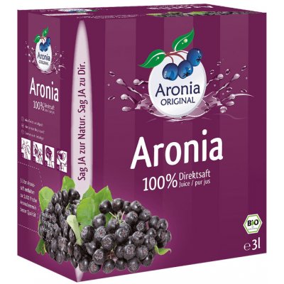 Aronia Original Arónie bio černý jeřáb, jeřabina 100% 3 l