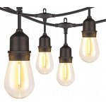 LUMILED světelný řetěz 20M s 20x E27 LED 6W ST64 teplá bílá 2200K 230V žárovky pro zahradní párty svatbu EDISON rozšiřitelný s elektřinou – Hledejceny.cz