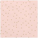 PartyDeco papírové ubrousky růžové se zlatými tečkami 33x33cm 20ks – Zboží Dáma