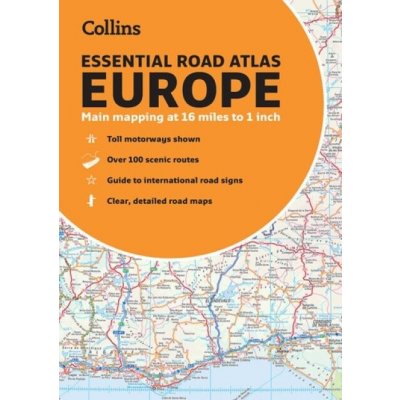 Collins Essential Road Atlas Europe – Zboží Dáma