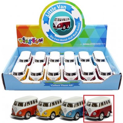 EP Line Volkswagen Little Van autíčko na natahování Červená dodávka 3 x 4 x 5 cm – Zboží Mobilmania