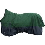 HKM Deka výběhová Glasgow s vyšším krkem s fleecem deep green black – Zboží Dáma