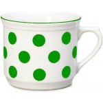 THUN 1794 Hrnek porcelánový vařák zelený puntík 630 ml – Zboží Dáma