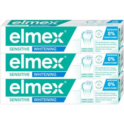 Elmex Sensitive Whitening Zubní pasta pro citlivé zuby 3 x 75 ml – Zbozi.Blesk.cz