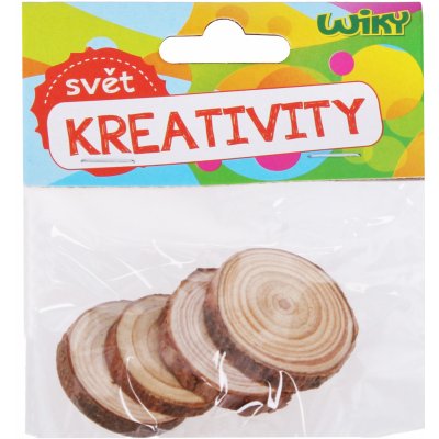 Přírodní dřevěné kolečko k domalování, barva přírodní – Zbozi.Blesk.cz