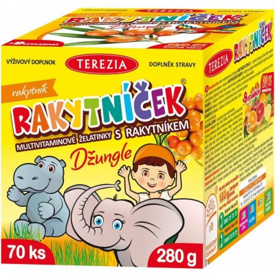 Terezia Company Rakytníček Multivitaminové želatinky s rakytníkem Hruška 70 ks – Hledejceny.cz