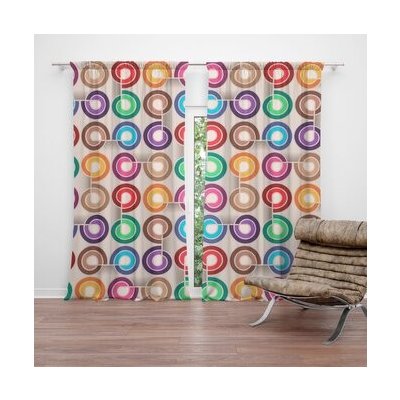 Sablio Závěs Barevné spirály: 2ks 140x250cm – Hledejceny.cz