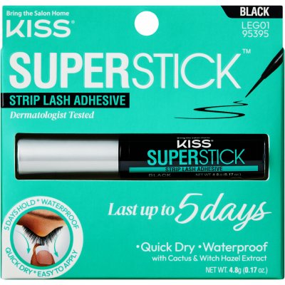 KISS Lepidlo na řasy Super Stick 5-Day Extended Wear (Strip Lash Adhesive) 4,8 g Black – Hledejceny.cz