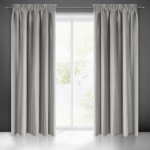 EUROFIRANY ZATEMŇOVACÍ ZÁVĚS NA PÁSCE AGGIE 140X270 CM ŠEDÁ – Sleviste.cz