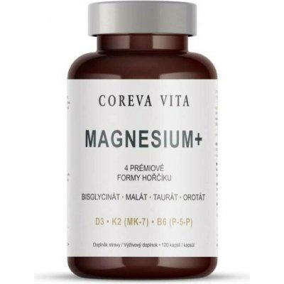 Coreva Vita Magnesium+ bisglycinát, malát, taurát, orotát 120 kapslí – Hledejceny.cz