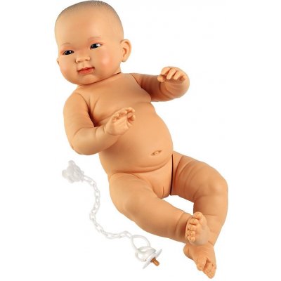 Llorens 45006 NEW BORN HOLČIČKA realistická miminko žluté rasy s celovinylovým tělem 45 cm – Zboží Mobilmania