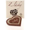 Čokoládovna Troubelice Čokoládové srdíčko "Z lásky" mléčná 51% 18 g