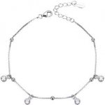 Nubis stříbrný náramek na nohu se zirkony NB-6028 – Hledejceny.cz